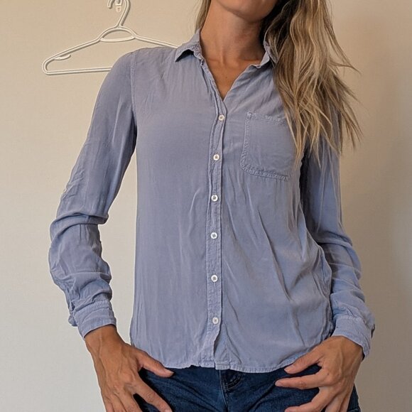 Kenneth Cole Reaction, Buttoin down,  blue, Size Small (Estimated) - Picture 1 of 14